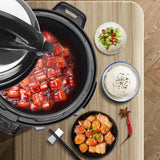 1000W Push-button stainless steel electric pressure cooker 13 in 1 cooking mode, Stainless steel color