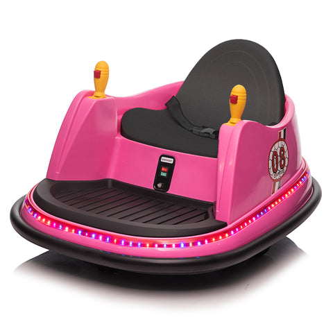 LEADZM 6V 7A.h Bumper Car Pink