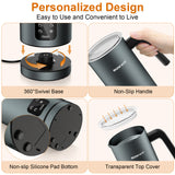 Frother for Coffee, Milk Frother, 4 IN 1 Automatic Hot and Cold Foam Maker