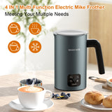 Frother for Coffee, Milk Frother, 4 IN 1 Automatic Hot and Cold Foam Maker