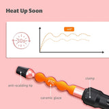 Curling iron, hair straightener, MOCEMTRY 2 in 1 Curling Iron with Interchangeable Barrels, Ceramics Hair Wand for Thick Hair, Include Heat Resistant Glove and Clip, Gifts for Women