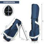 6 Hole Multi-Function Bracket Golf Bag Blue And White