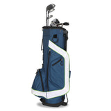 6 Hole Multi-Function Bracket Golf Bag Blue And White