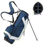 6 Hole Multi-Function Bracket Golf Bag Blue And White