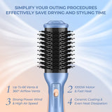 KINGA Hair Dryer Brush In One Blow Dryer Brush Professional Quality Hot Air Brush One Step Blowout Brush Hair Dryer and Volumizer for Drying, Straightening, Curling