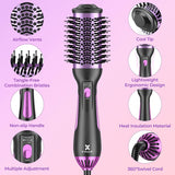 KINGA one-step hair dryer & volumizer hot air brush for Drying, Straightening, Curling