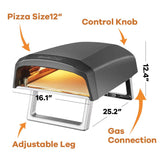 Geek Chef Gas Pizza Oven, Pizza Ovens for Outside (DNSOA)