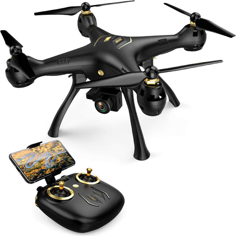 DROCON Drone with 1080P FPV HD Camera, 5G WiFi Adults RC Quadcopter, Auto Return Home Mode, Long Control Range Outdoor Drone, Easy to Use for Beginner, Black (DNSOA)