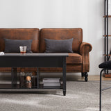 Lift Top Coffee Table Modern Furniture Hidden Compartment And Lift Tabletop Black