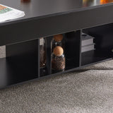 Lift Top Coffee Table Modern Furniture Hidden Compartment And Lift Tabletop Black