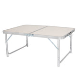 90 x 60 x 70cm Home Use Aluminum Alloy Folding Table White