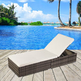 Outdoor Leisure Rattan Furniture Pool Bed / Chaise (Single Sheet)