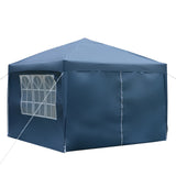 3 x 3m Two Doors & Two Windows Practical Waterproof Right-Angle Folding Tent Blue