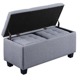 Large Storage Ottoman Bench Set, 3 in 1 Combination Ottoman, Tufted Ottoman Linen Bench for Living Room, Entryway, Hallway, Bedroom Support 250lbs