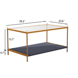 coffee table share with pets（Provide pet mat）, Net cloth tempered glass tabletop coffee table,multi-function easy assembly minimalist creative metal tea table,cat and dog kennel/appliance