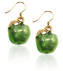 Green Apple Charm Earrings