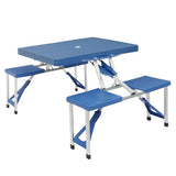 Siamese Folding Tables and Chairs-Plastic PS Thickening