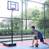 Basketball Hoop PVC Transparent Backboard with Adjustable Height 7ft - 8.5ft