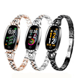 H8 Women Fashion Exquisite Color Screen Smart Watch Heart Rate Blood Pressure Monitor Fitness Tracker Silver