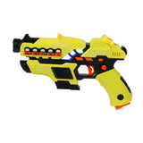 Small Laser Gun 4 Packs (Red/Yellow/Blue/Green) Vest 4 Packs (Red/Yellow/Blue/Green)