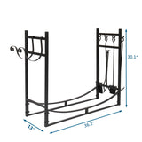 36" Firewood Holder With Tools **