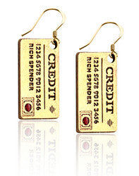 Credit Card Charm Earrings