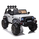 12V Kids Ride On Car SUV MP3 2.4GHZ Remote Control LED Lights White **