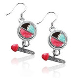 Eye Shadow & Brush Charm Earrings