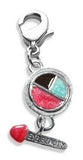 Eye Shadow & Brush Charm Dangle