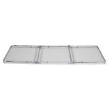 180 x 60 x 70cm Home Use Aluminum Alloy Folding Table White