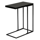 Artisasset Black MDF Countertops Grey Wrought Iron Base Single Layer Snack Table **