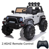 12V Kids Ride On Car SUV MP3 2.4GHZ Remote Control LED Lights White **