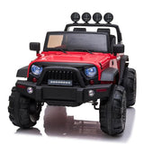 Kids Ride On 12V Car SUV/Jeep MP3 player 2.4GHZ Remote Control with colorful LED Lights - Red **