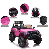 12V Kids Ride On Car SUV MP3 2.4GHZ Remote Control LED Lights Pink **