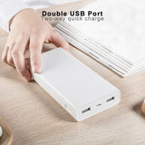 Xiaomi Power Bank 2C 20000mAh Dual USB Powerbank Portable External Battery Powerbank white