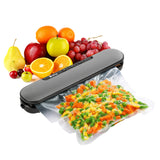 Zokop V69 Portable Food Vacuum Sealer Machine for Food Saver Storage with Magnets and 10 Bags Silver Gray *