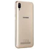 DOOGEE X90 Cellphone 6.1inch 19:9 Waterdrop LTPS Screen Smartphone Quad Core CPU 1GB RAM+16GB ROM 3400mAh Battery Dual SIM Cards 8MP+5MP Camera Android 8.1 OS  Blue_European version