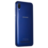 DOOGEE X90 Cellphone 6.1inch 19:9 Waterdrop LTPS Screen Smartphone Quad Core CPU 1GB RAM+16GB ROM 3400mAh Battery Dual SIM Cards 8MP+5MP Camera Android 8.1 OS  Blue_European version