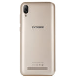 DOOGEE X90 Cellphone 6.1inch 19:9 Waterdrop LTPS Screen Smartphone Quad Core CPU 1GB RAM+16GB ROM 3400mAh Battery Dual SIM Cards 8MP+5MP Camera Android 8.1 OS  Blue_European version