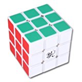 Magic Puzzle Speed Cube 3x3x3 6 Colors Dayan 55mm White Edge Professional