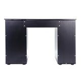 MDF Portable 1pc Door with 3pcs Drawers Computer Desk Black