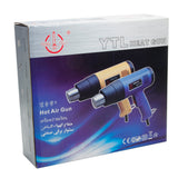 1500W 110V Dual-Temperature Heat Gun with 4pcs Stainless Steel Concentrator Tips Blue **