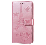 For iPhone12 mini Phone Case 5.4 Inches Card Slot Phone Bracket Mobile Phone Cover purple