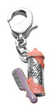 Hair Spray & Comb Charm Dangle