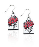 50% Off Sales Tag Charm Earrings