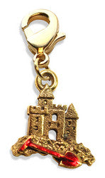 Sandcastle with Shovel Charm Dangle