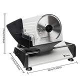 ZOKOP SL524 110V/150W 7.5" Semi-automatic Gear Cutter Deli Food Machine Home Deli Food Slicer