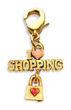 I Love Shopping Charm Dangle