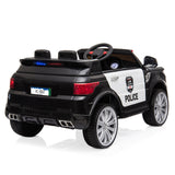 12V Kids Police Ride On Car Electric Cars 2.4G Remote Control, LED Flashing Light, Music & Horn **