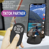 Camera Remote Controller  Wireless Bluetooth Shutter Handheld Battery Powered Remote Control  black